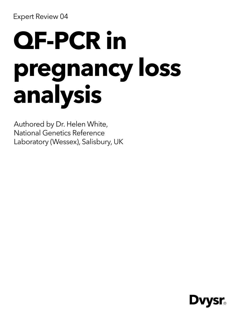 QF-PCR in pregnancy loss analysis